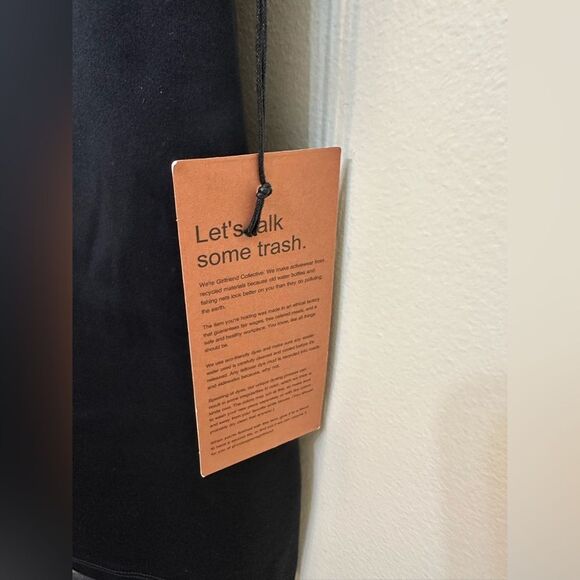 Girlfriend Collective Black Bike Unitard Large - Picture 4 of 8